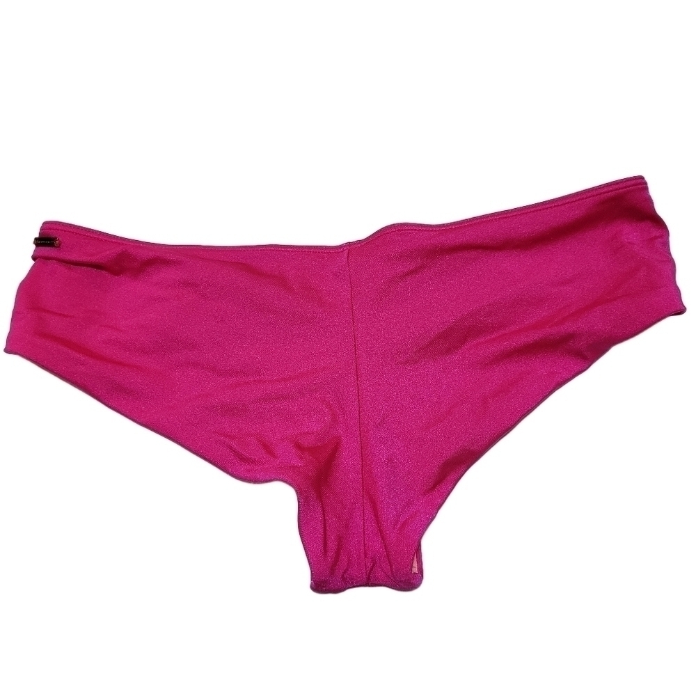 Vintage Victoria's Secret fuschia pink Bandeau hipster bikini set - Picture 7 of 11